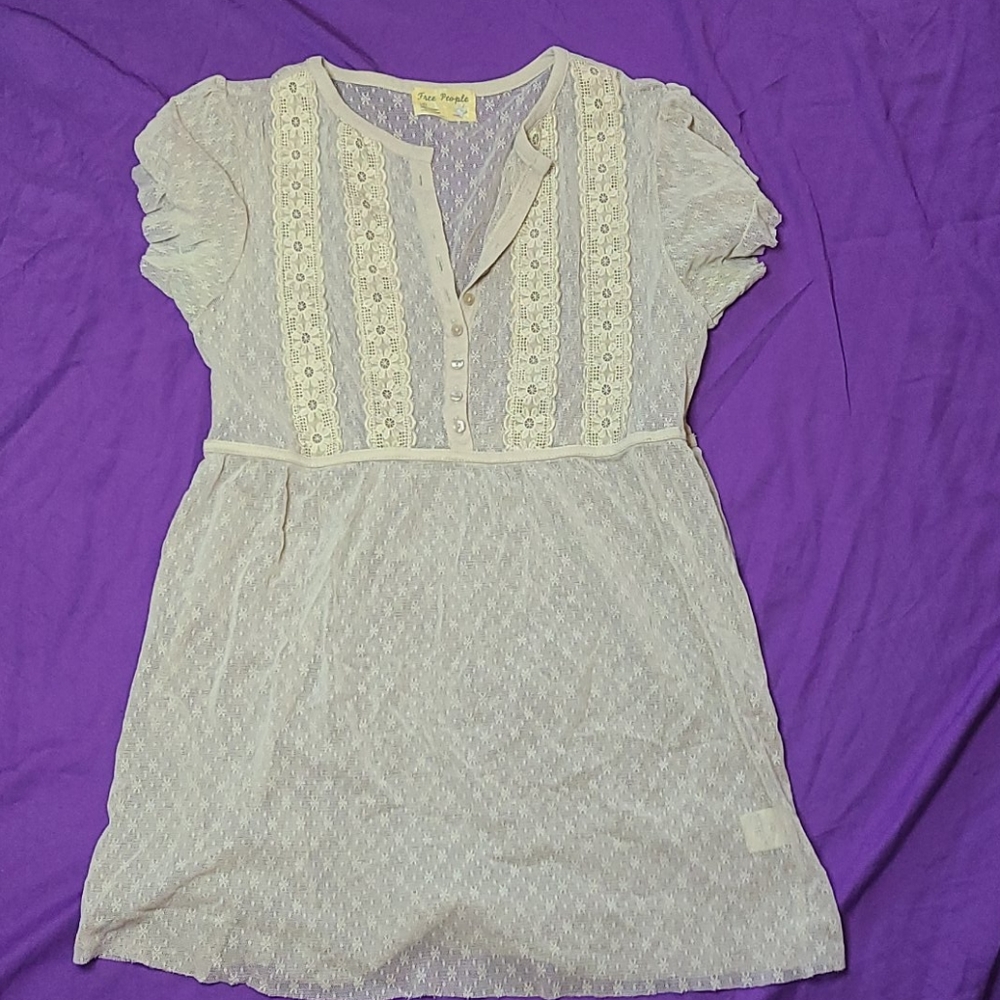 Free People sheer top